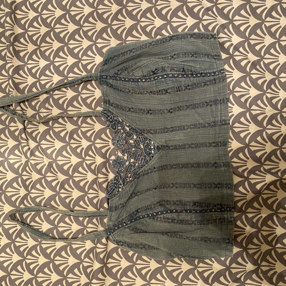 Jean Crop Top. Size S.